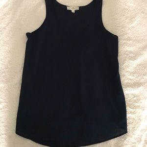 Navy Flowy Tank Top